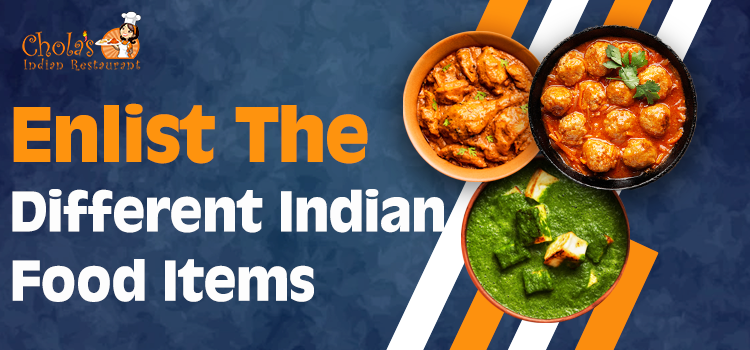 Indian Food Items